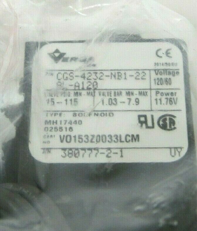 NEW VERSA CGS-4232-NB1-228L-A120 4 WAY VALVE CGS4232NB1228LA120 - Image 3