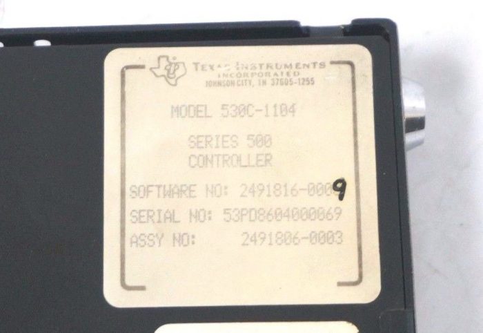 TEXAS INSTRUMENTS 530C-1104 CPU MODULE 530C1104 REPAIRED - Image 5