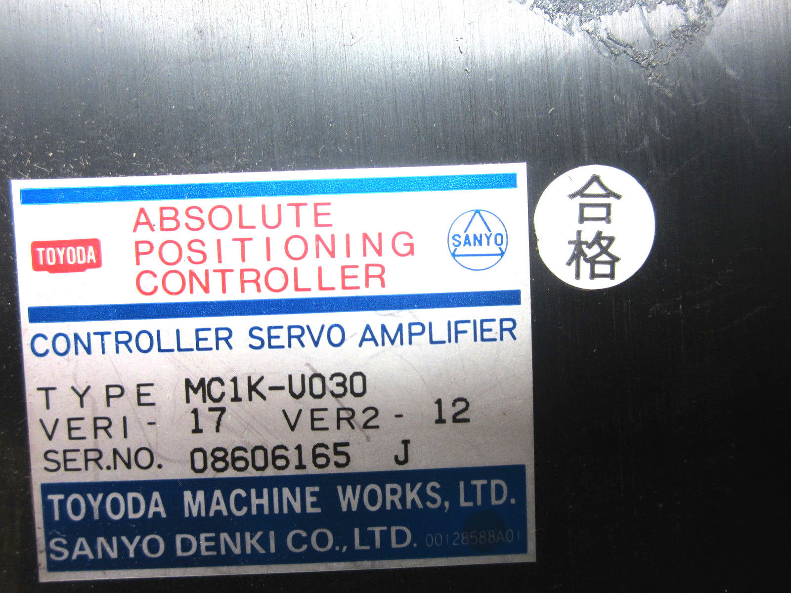 TOYODA MC1K-U030 POSITIONING CONTROLLER MC1KU030 - Image 3