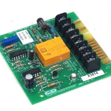 USED CHARTER POWER SYSTEMS MBC-4766-130H-E ALARM BOARD MBC-4766