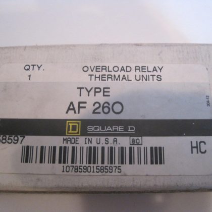 2 NEW SQUARE D AF-260 OVERLOAD RELAY THERMAL UNIT AF260