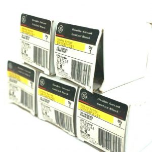 5 NEW GENERAL ELECTRIC CR104PXC91 DOUBLE CIRCUIT CONTACT BLOCKS
