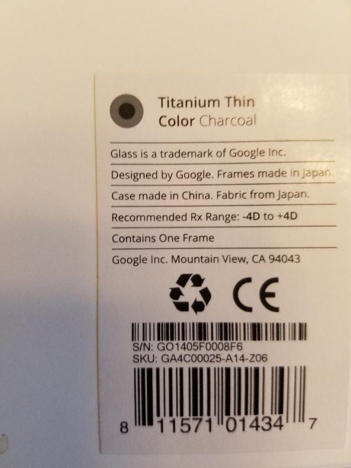 GOOGLE GLASS EXPLORER EDITION XE-C + XTRA FRAMES AND MORE - Image 4