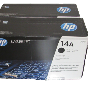 LOT OF 2 NEW HP CF214A PRINT CARTRIDGES BLACK 14A SEALED (PLEASE READ)