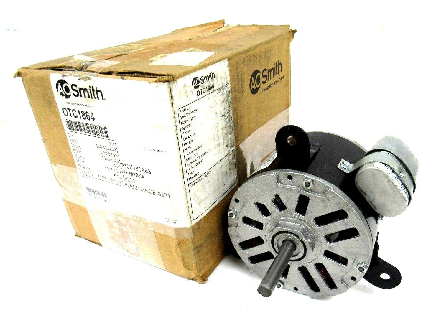 NEW AO SMITH OTC1864 ELECTRIC MOTOR 1/4HP 380420/460V 1350/1625 RPM