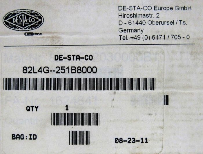 NEW DESTACO 82L4G-251B8000 PNEUMATIC CLAMP 82L4G251B8000 - Image 8