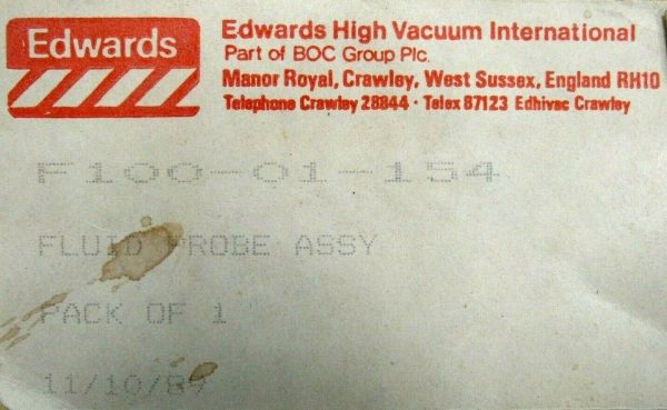 NEW EDWARDS VACUUM F100-01-154 FLUID PROBE ASSY F10001154 - Image 3