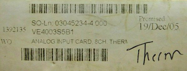 NEW EMERSON KJ3002X1-BG2 THERMOCOUPLE MODULE VE4003S5B1 12P1812X042 KJ3002X1BG2 - Image 5