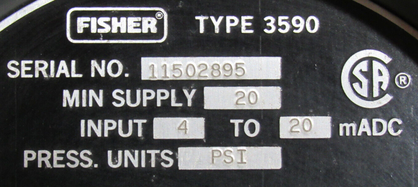 NEW FISHER TYPE 657 CONTROL VALVE 1" TYPE 3590 SIZE 30 - Image 5