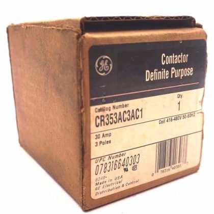 NEW GENERAL ELECTRIC CR353-AC3AC1 CONTACTOR CR353AC3AC1