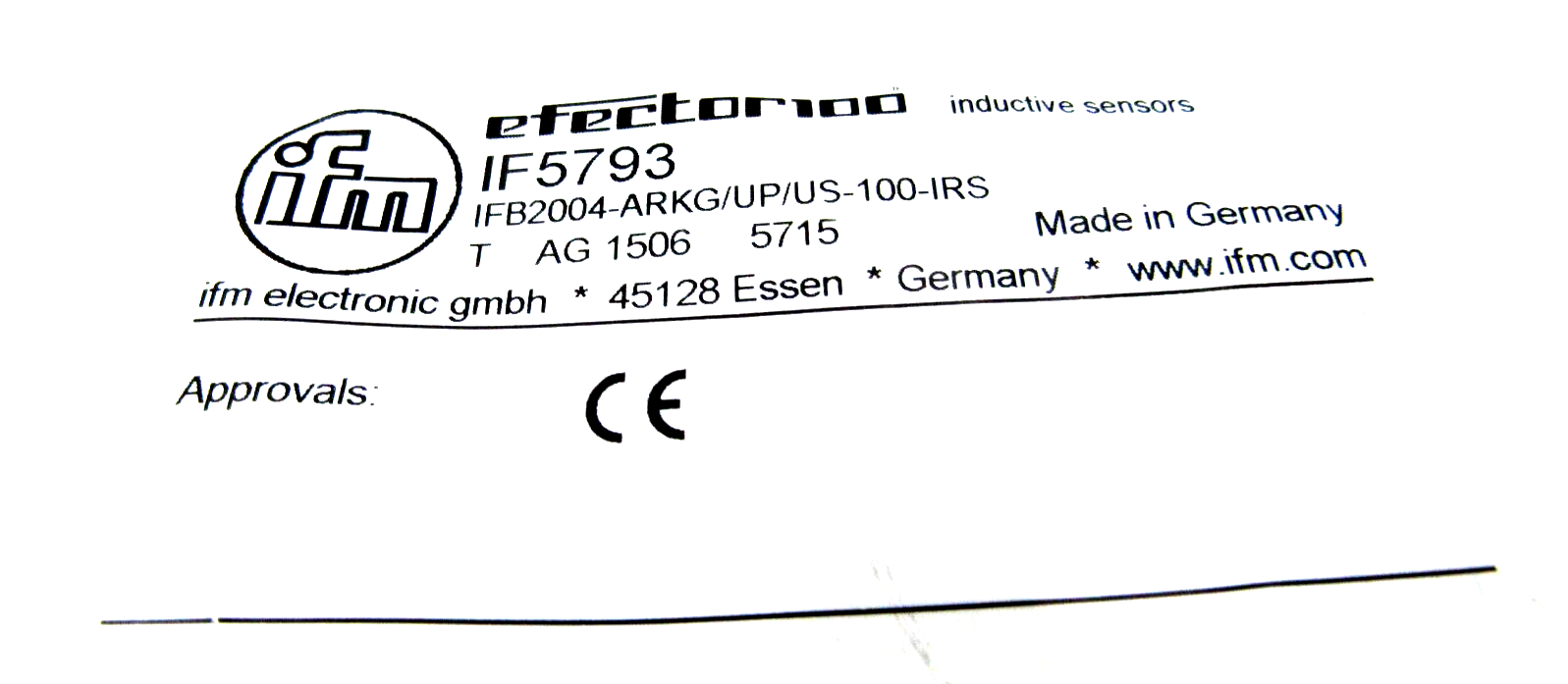 NEW IFM EFECTOR IFB2004-ARKG/UP/US-100-IRS PROXIMITY SWITCH IF5793 - Image 3