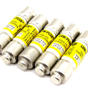 NEW LOT OF 5 BUSSMAN LP-CC-1/2 LOW PEAK FUSES LPCC12