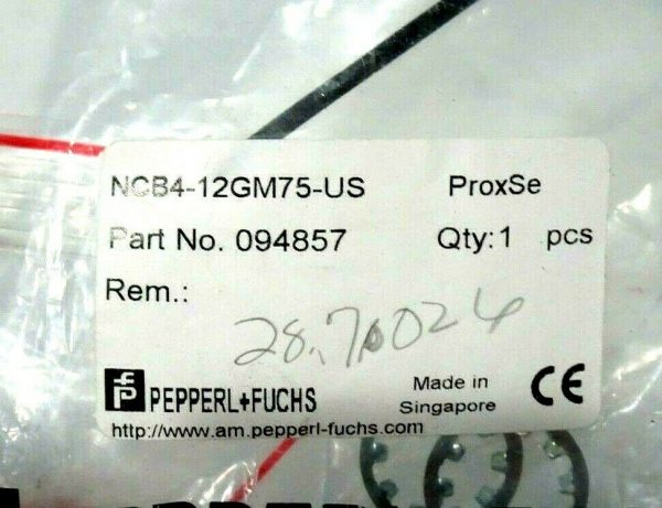 NEW PEPPERL & FUCHS NCB4-12GM75-US INDUCTIVE SENSOR 094857 NCB412GM75US - Image 3