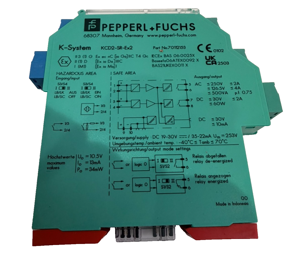 NEW PEPPERL+FUCHS KCD2-SR-EX2 ISOLATOR SWITCH KCD2SREX2 - Image 3