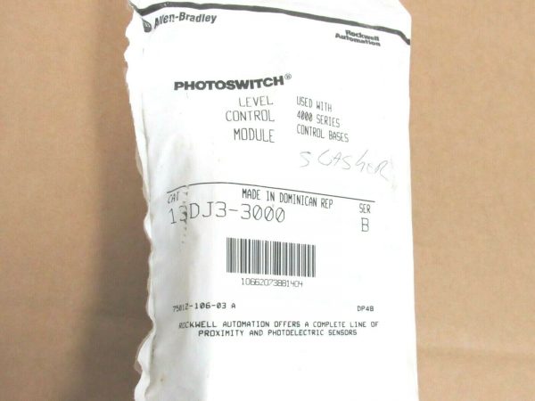 NEW SEALED ALLEN BRADLEY 13DJ3-3000 SER. B PHOTOSWITCH LEVEL CONTROL MODULE - Image 3