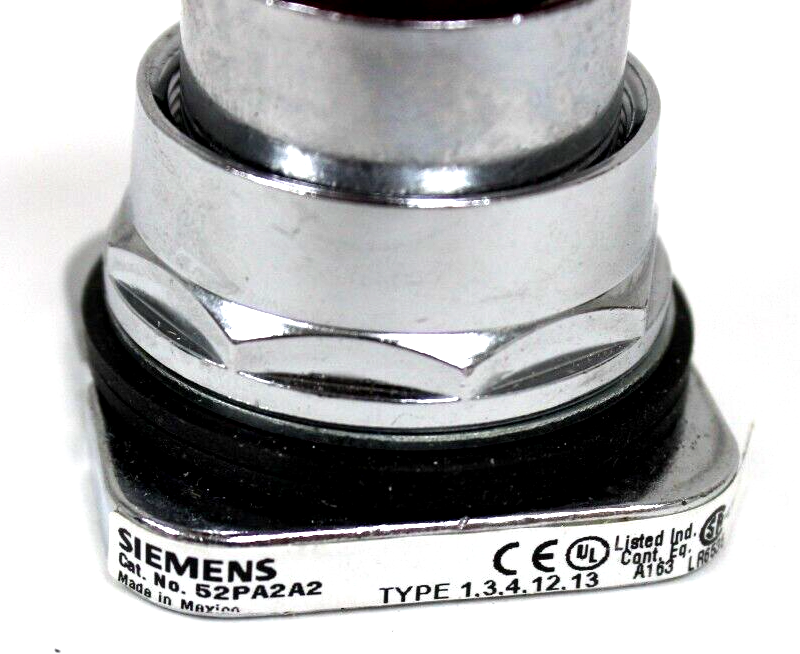 NEW SIEMENS 52PA2A2 OIL TIGHT PUSH-PULL OPERATOR - SB Industrial Supply ...