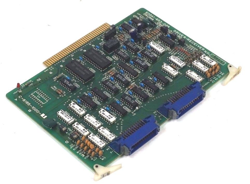 USED OKUMA E0241-653-028 DRVR/RCVR BOARD C-8185-1000-1