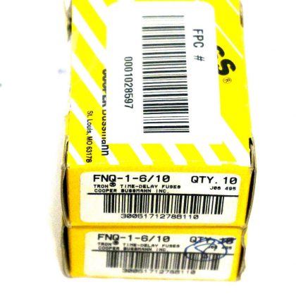17 NEW BUSS FNQ-1-6/10 FUSES FNQ1610
