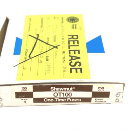 5 NEW GOULD SHAWMUT OT-100 FUSES  OT100