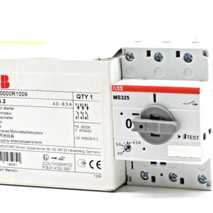 NEW ABB MS325-6.3 MANUAL MOTOR STARTER  MS32563