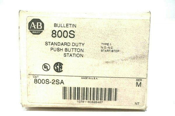 NEW ALLEN BRADLEY 800S-2SA PUSHBUTTON STATION SER.M 800S2SA - Image 3