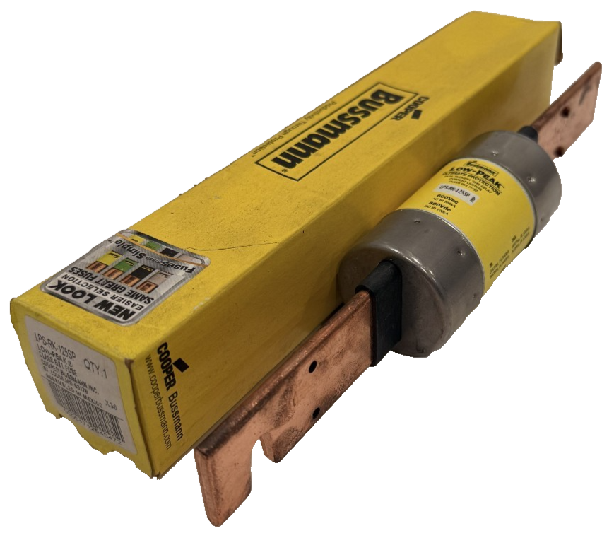 NEW COOPER BUSSMANN LPS-RK-125SP LOW-PEAK TIME-DELAY FUSE 125A 600 V LPSRK125SP