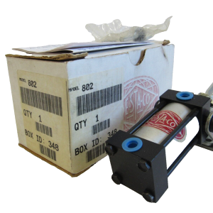 NEW DESTACO 802  PNUEMATIC CYLINDER W/VERTICAL CLAMP O 802-150