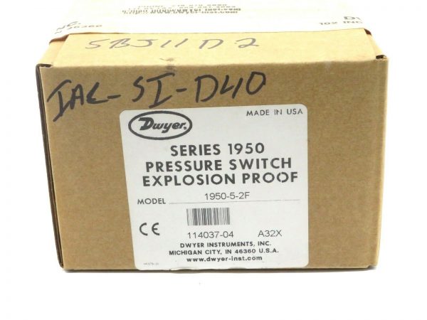 NEW DWYER 1950-5-2F PRESSURE SWITCH SERIES 1950 195052F - Image 3
