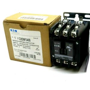 NEW EATON C25DNF340B DEFINITE PURPOSE CONTACTOR 3 POLES