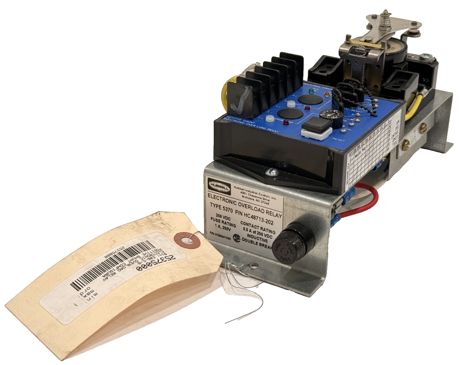 NEW HUBBELL 5370 HC48713-202 ELECTRONIC OVERLOAD RELAY HC48713202