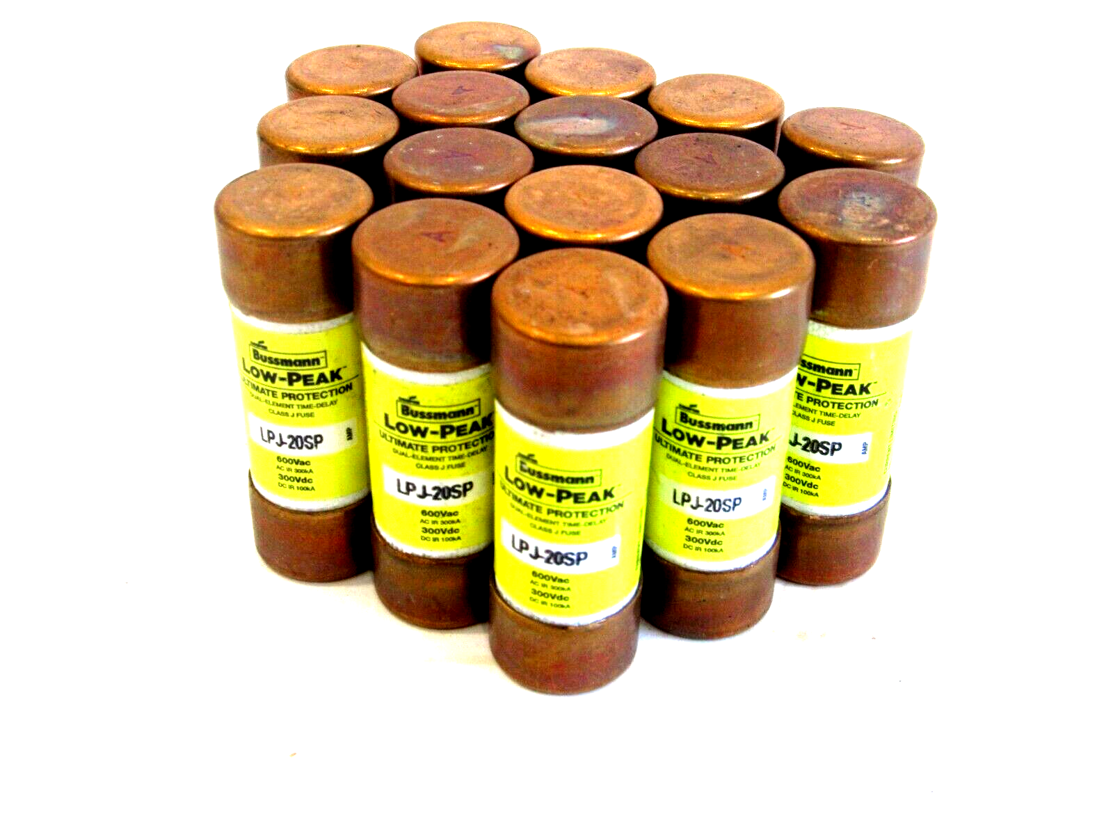 NEW LOT O 16 BUSSMANN LPJ-20SP LOW PEAK FUSES LPJ20SP - SB Industrial ...