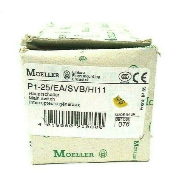 NEW MOELLER P1-25 / EA / SVB / HI11 DISCONNECT SWITCH P125EASVBHI11 - Image 4