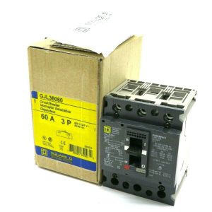 NEW SQUARE D GJL36060 CIRCUIT BREAKER 60A 3P