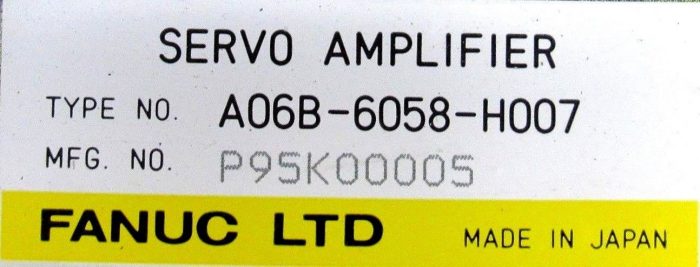 REMANUFACTURED FANUC A06B-6058-H007 SERVO AMPLIFIER A06B6058H007 - Image 5