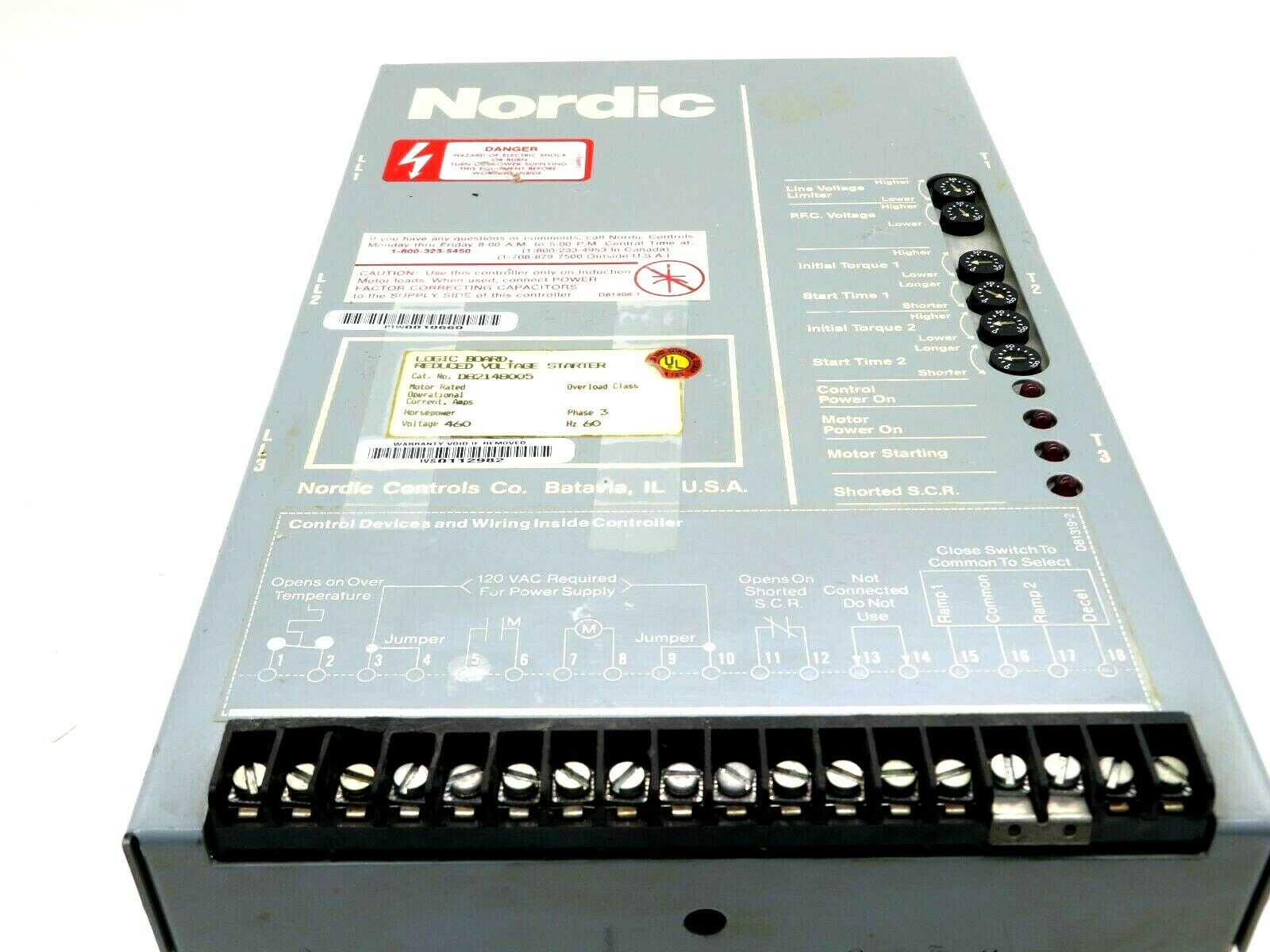 Nordic Control REPAIRED SIEMENS NORDIC CONTROLS D82148005 LOGIC BOARD REDUCED VOLTAGE ...