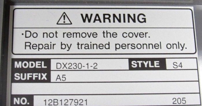 USED YOKOGAWA DX230-1-2 DAQSTATION CHART RECORDER DX23012 DX230-1-2-S4-A5 - Image 7