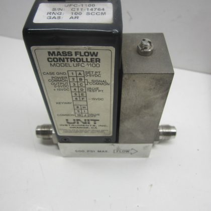 Unit Instruments UFC-1100 Mass Flow Controller 100SCCM Gas AR UFC1100