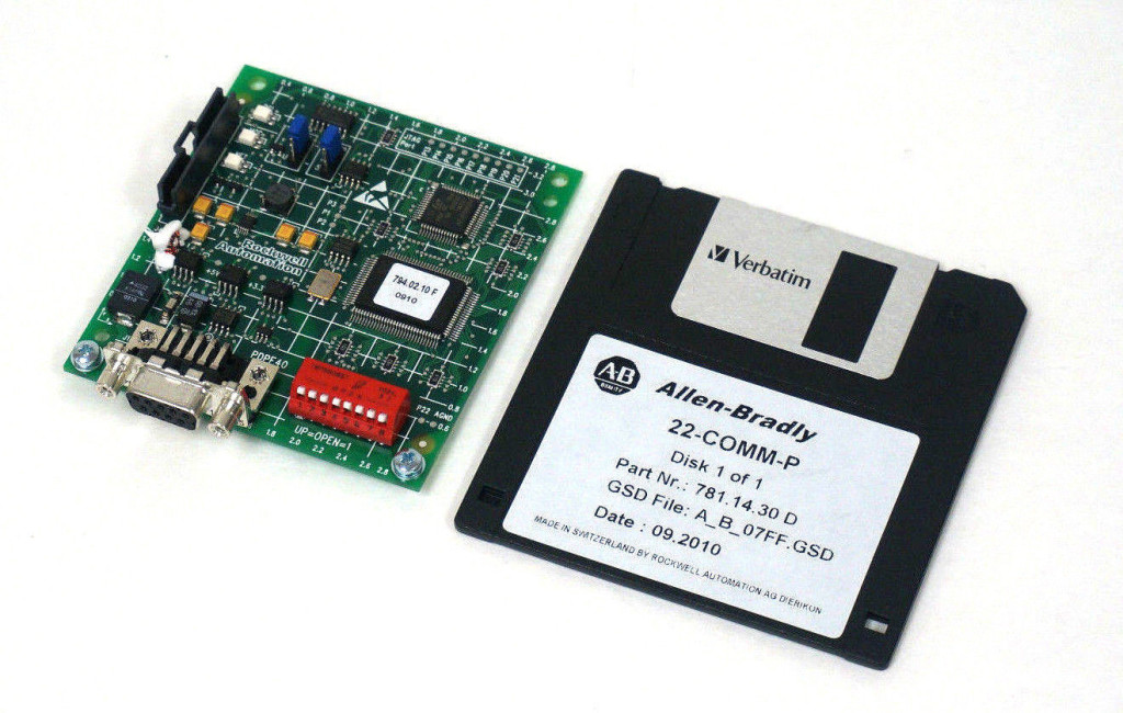 ALLEN BRADLEY 22-COMM-P POWERFLEX PROFIBUS ADAPTER SER. A. FRN. V3.003 ...