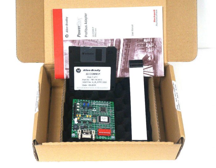 ALLEN BRADLEY 22-COMM-P POWERFLEX PROFIBUS ADAPTER SER. A. FRN. V3.003 ...