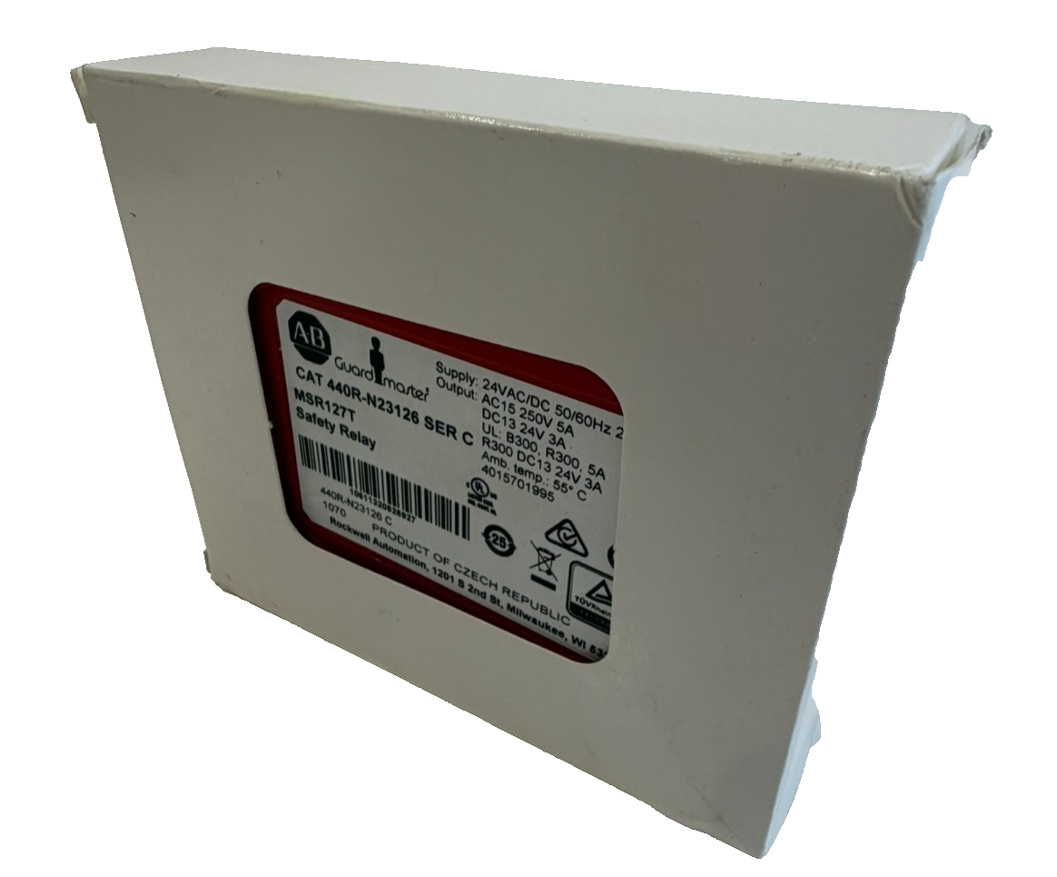 ALLEN BRADLEY 440R-N23126 SAFETY RELAY SER. C MSR127T NEW SURPLUS