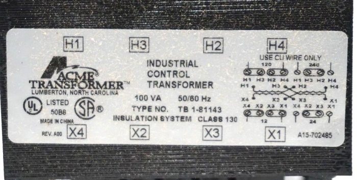 NEW ACME TRANSFORMER TB 1-81143 TRANSFORMER TB181143 - Image 4
