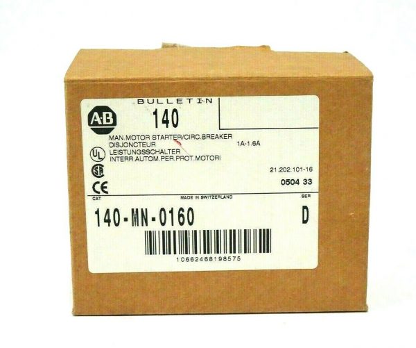 NEW ALLEN BRADLEY 140-MN-0160 MOTOR STARTER SER.D 140MN0160 - Image 4