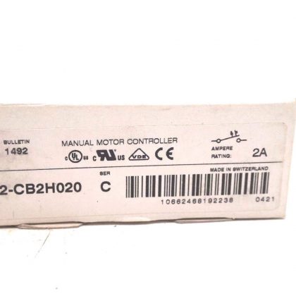 NEW ALLEN BRADLEY 1492-CB2H020 MOTOR CONTROLLER SER.C 1492CB2H020