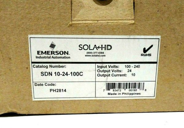NEW EMERSON SDN-10-24-100C POWER SUPPLY SDN1024100C - Image 4
