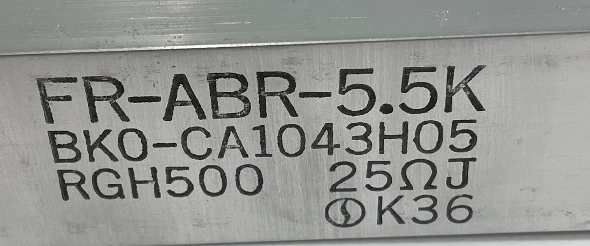 NEW MITSUBISHI FR-ABR-5.5K EXTERNAL BRAKE RESISTOR FRABR55K - Image 3