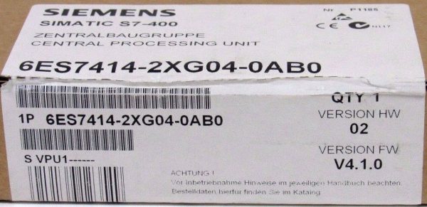 NEW SEALED SIEMENS 6ES7414-2XG04-0AB0 PROCESSOR SIMATIC S7-400 6ES74142XG040AB0 - Image 3