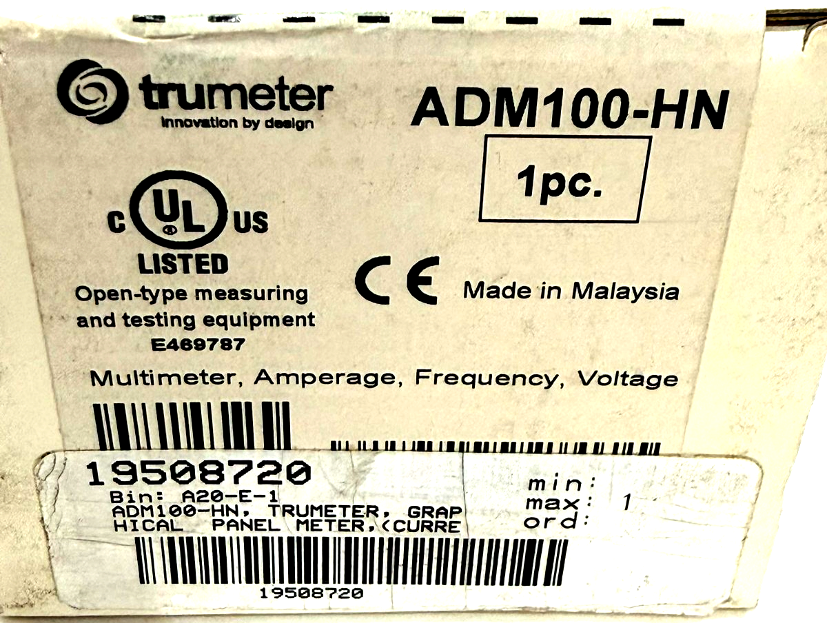 NEW TRUMETER ADM100-HN PANEL METER ADM100HN - SB Industrial Supply, Inc.