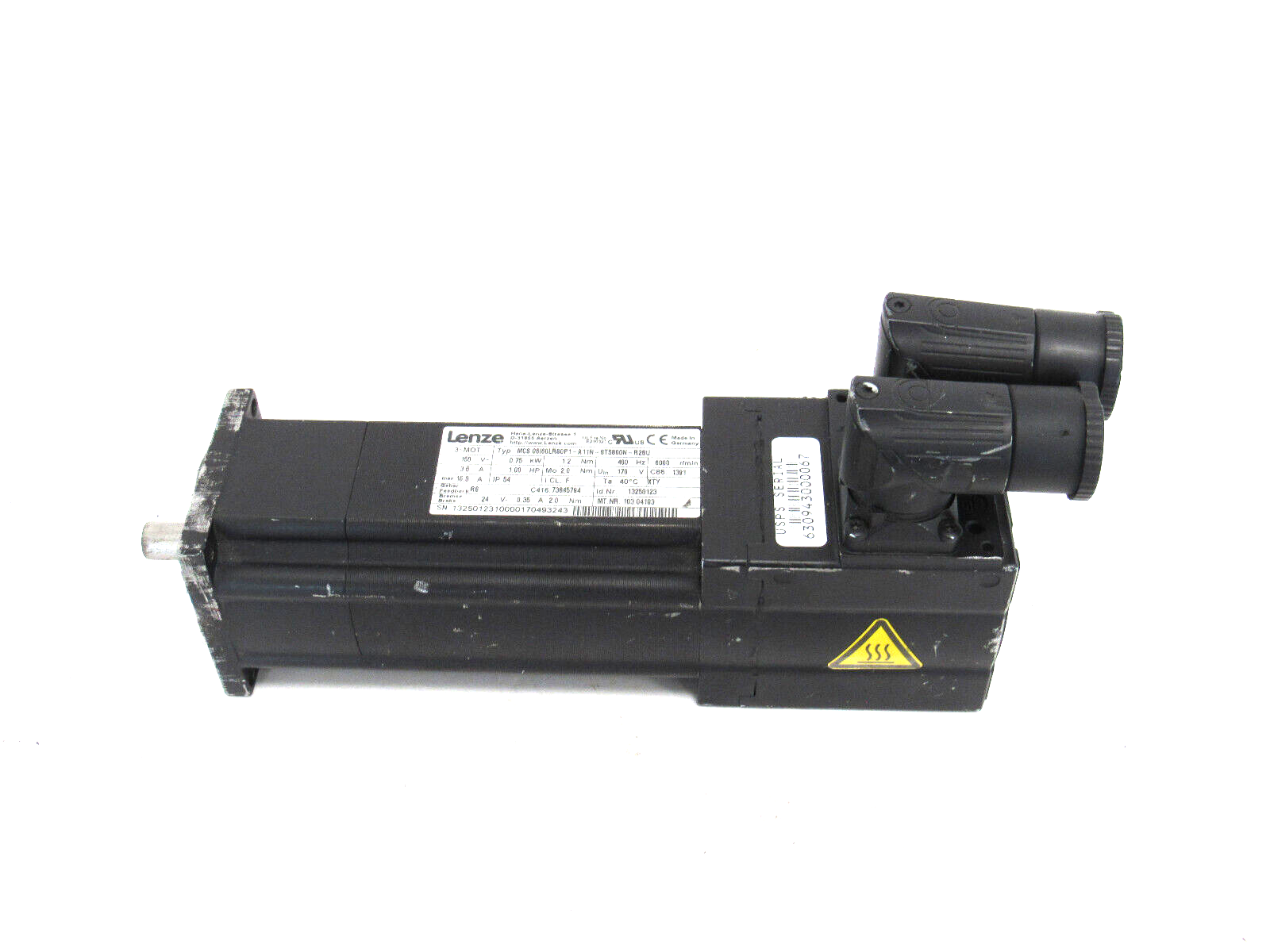 USED LENZE MCS06I60LRS0P1-A11N-ST5S00N-R2SU SERVO MOTOR - Image 3