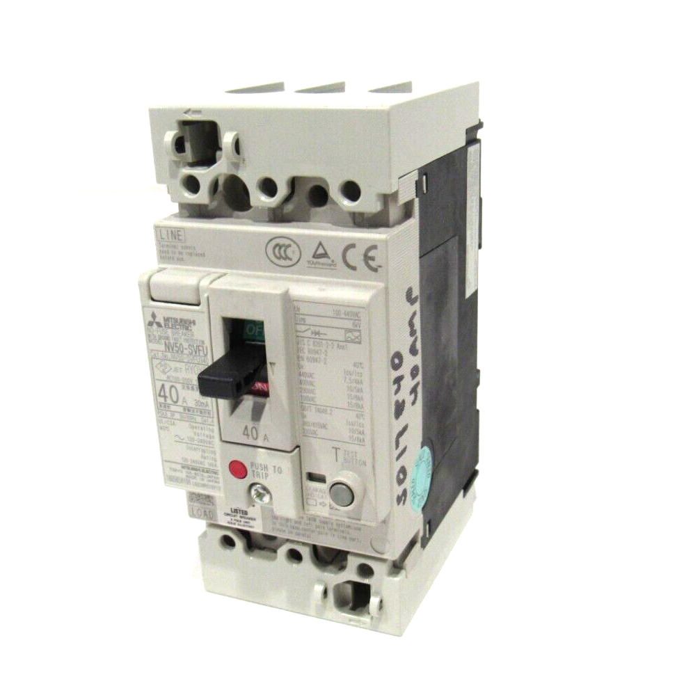USED MITSUBISHI NV50-SVFU340 CIRCUIT BREAKER NV50SVFU NV50SVFU340