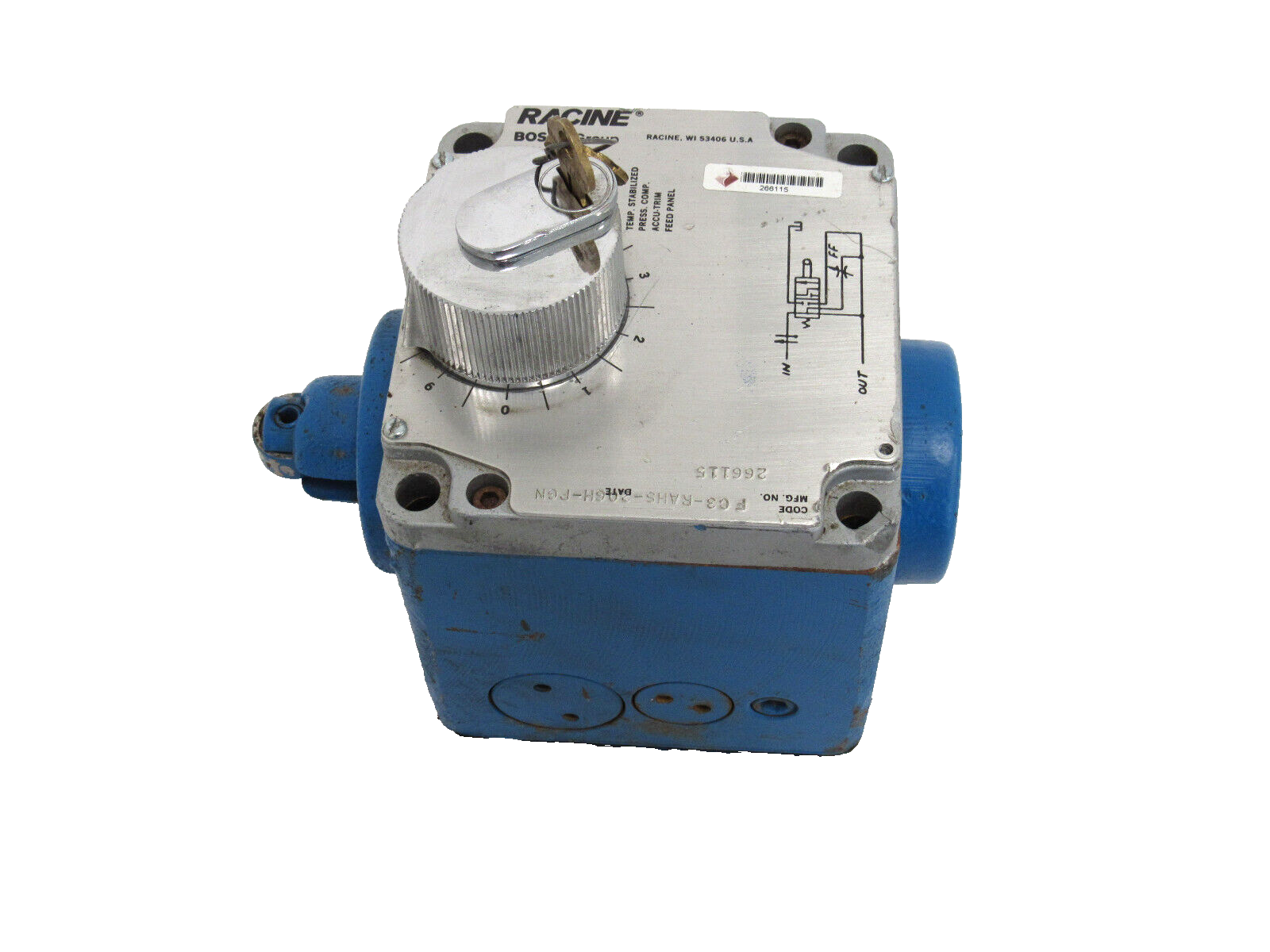 USED RACINE FC3RAHS206HPGN HYDRAULIC VALVE 266115 FC3RAHS206HPGN